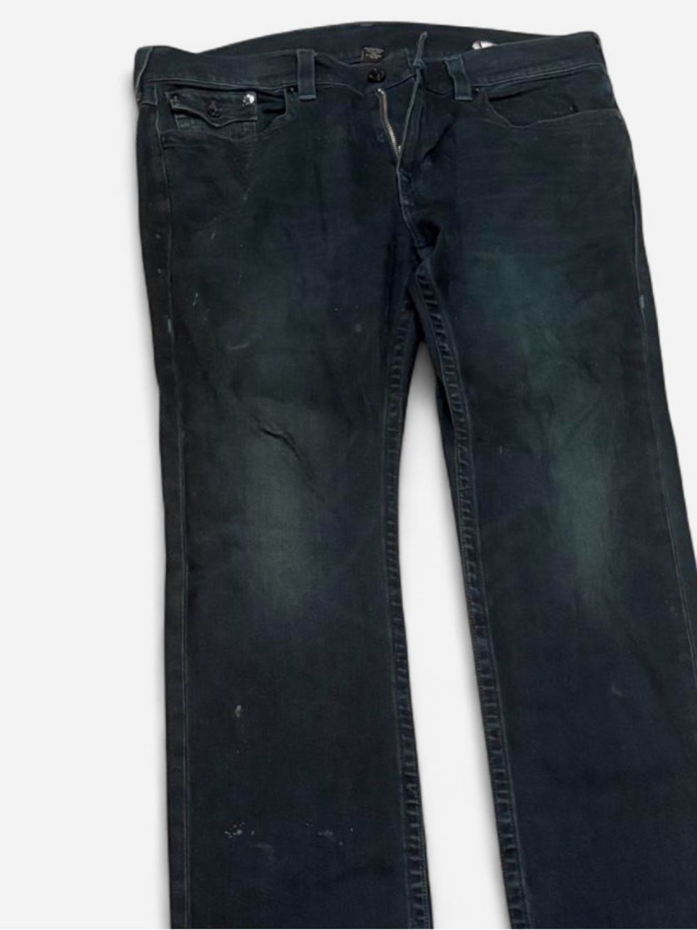 True Religion Men's Straight Jeans in Faded Blue